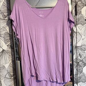 Apt. 9 Women's Lavender Short Sleeve Tee